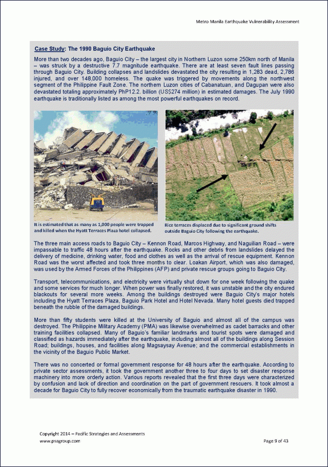 PSA - Metro Manila Earthquake Vulnerability Assessment November 2014_Page_09 copy